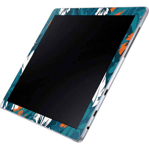 NFL Miami Dolphins Tropical Print Galaxy Book 12in Skin